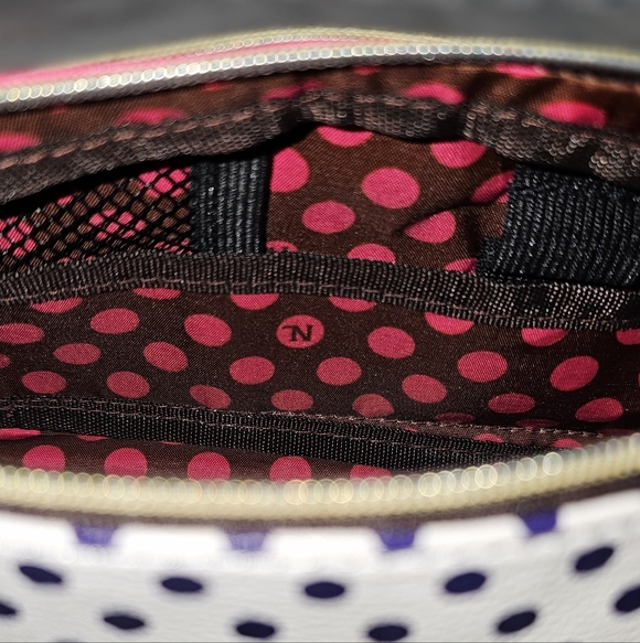 NICOLE LEE "Tea Time Me Time" Pink and Blue Cosmetic Bag w Handle - Picture 7 of 8